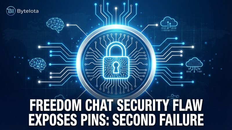 Featured image for Freedom Chat Security Flaw Exposes PINs: Second Failure