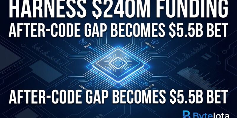 Featured image for Harness $240M Funding: After-Code Gap Becomes $5.5B Bet