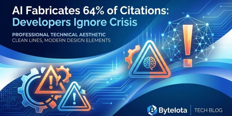 Featured image for AI Fabricates 64% of Citations: Developers Ignore Crisis