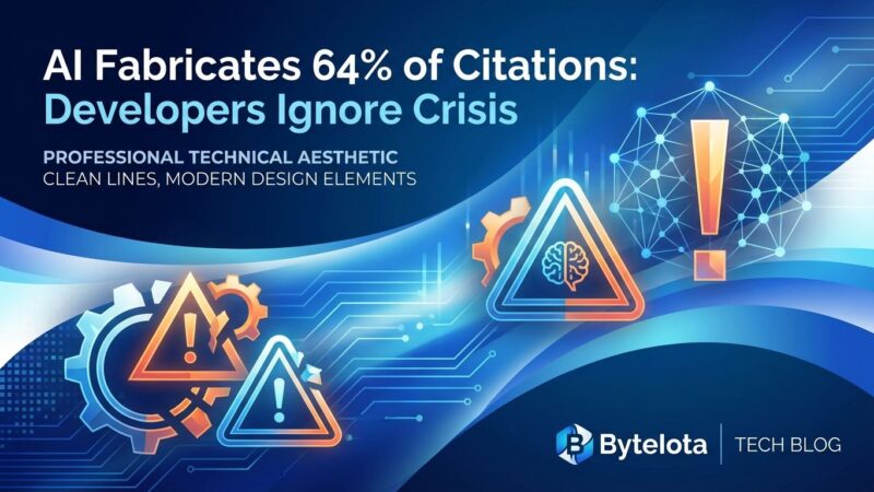 Featured image for AI Fabricates 64% of Citations: Developers Ignore Crisis