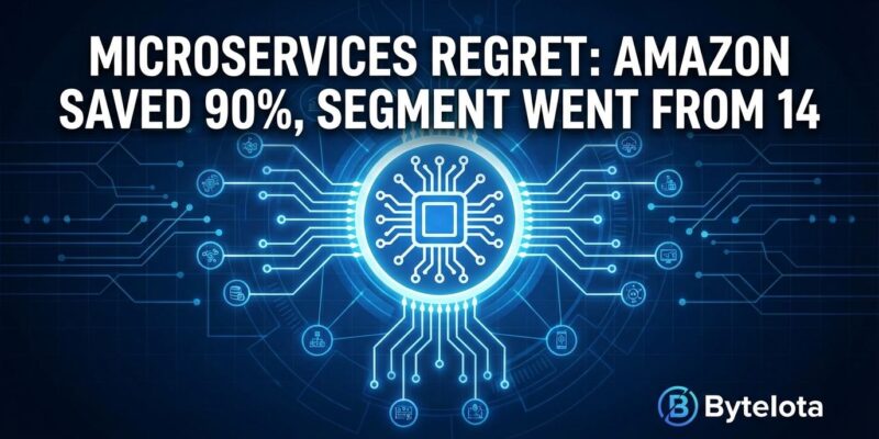 Featured image for Microservices Regret: Amazon Saved 90%, Segment Went From 140 to 1