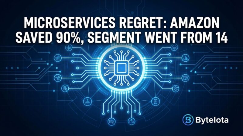 Featured image for Microservices Regret: Amazon Saved 90%, Segment Went From 140 to 1
