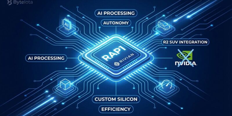 Featured image for Rivian Ditches Nvidia for Custom RAP1 Chip in R2 SUV