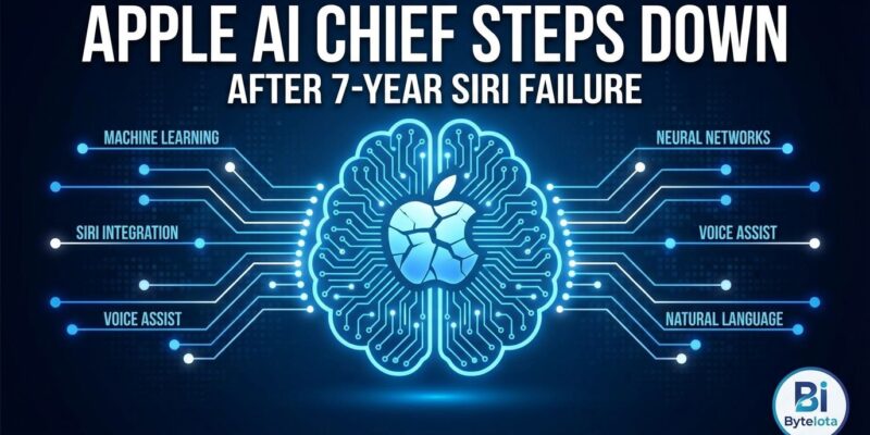 Featured image for Apple AI Chief Steps Down After 7-Year Siri Failure