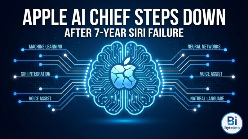 Featured image for Apple AI Chief Steps Down After 7-Year Siri Failure