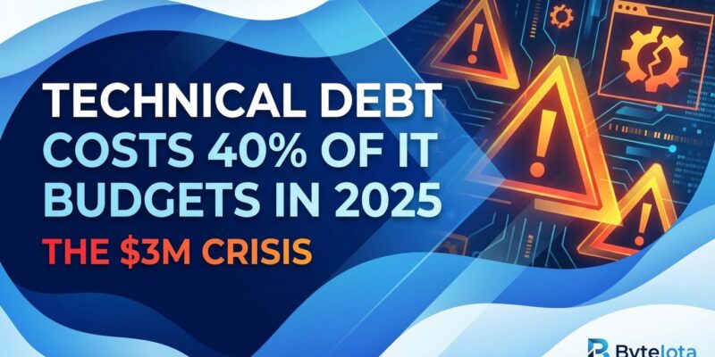 Featured image for Technical Debt Costs 40% of IT Budgets in 2025: The $3M Crisis