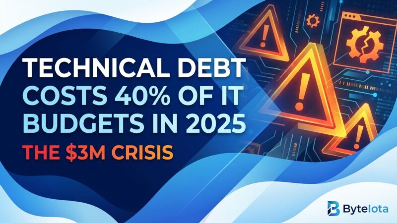 Featured image for Technical Debt Costs 40% of IT Budgets in 2025: The $3M Crisis