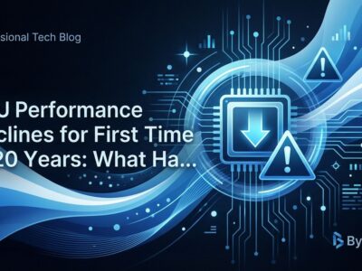 Featured image for CPU Performance Declines for First Time in 20 Years: What Happened?