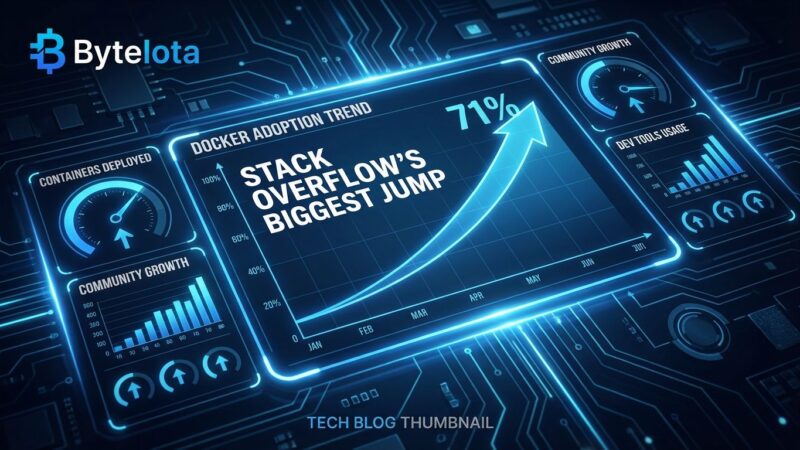 Featured image for Docker Adoption Hits 71%: Stack Overflow's Biggest Jump