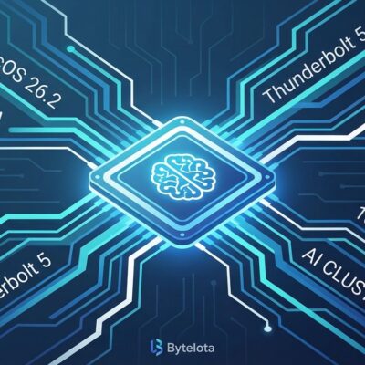 Featured image for macOS 26.2 RDMA Thunderbolt 5 AI Clusters: 10x Efficiency