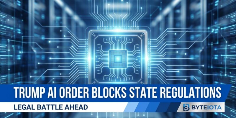 Featured image for Trump AI Order Blocks State Regulations: Legal Battle Ahead