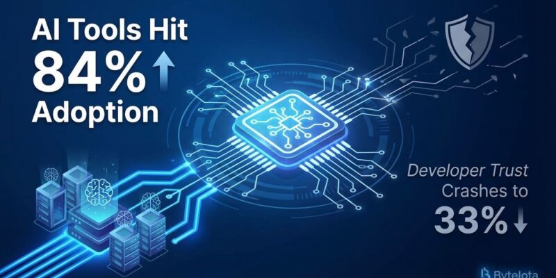 Featured image for AI Tools Hit 84% Adoption But Developer Trust Crashes to 33%