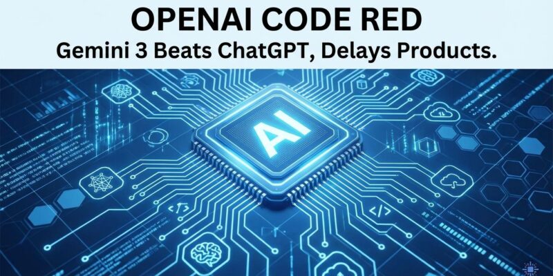 Featured image for OpenAI Code Red: Gemini 3 Beats ChatGPT, Delays Products