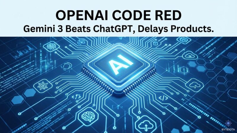 Featured image for OpenAI Code Red: Gemini 3 Beats ChatGPT, Delays Products