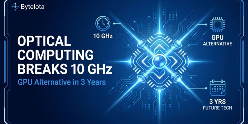 Featured image for Optical Computing Breaks 10 GHz: GPU Alternative in 3 Years