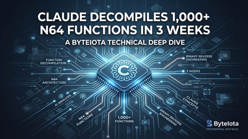 Featured image for Claude Decompiles 1,000+ N64 Functions in 3 Weeks