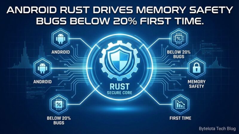Featured image for Android Rust Drives Memory Safety Bugs Below 20% First Time