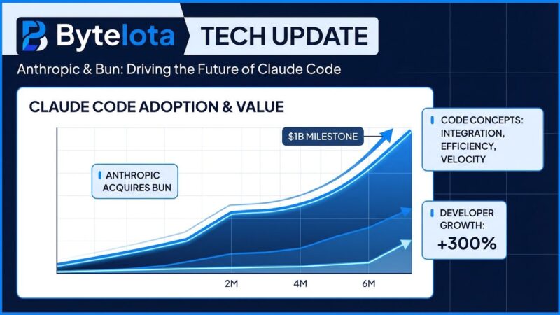 Featured image for Anthropic Acquires Bun: Claude Code Hits $1B in 6 Months
