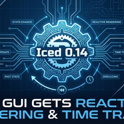 Featured image for Iced 0.14: Rust GUI Gets Reactive Rendering & Time Travel