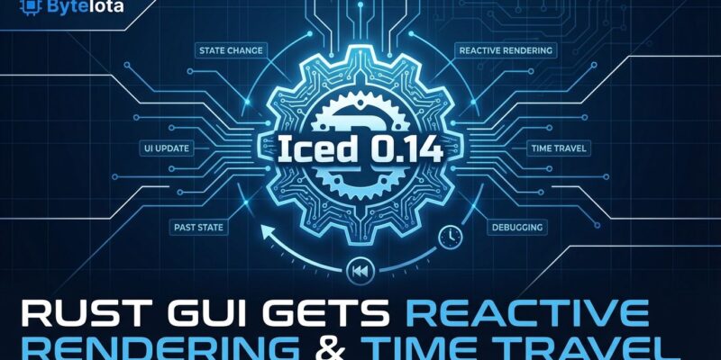 Featured image for Iced 0.14: Rust GUI Gets Reactive Rendering & Time Travel