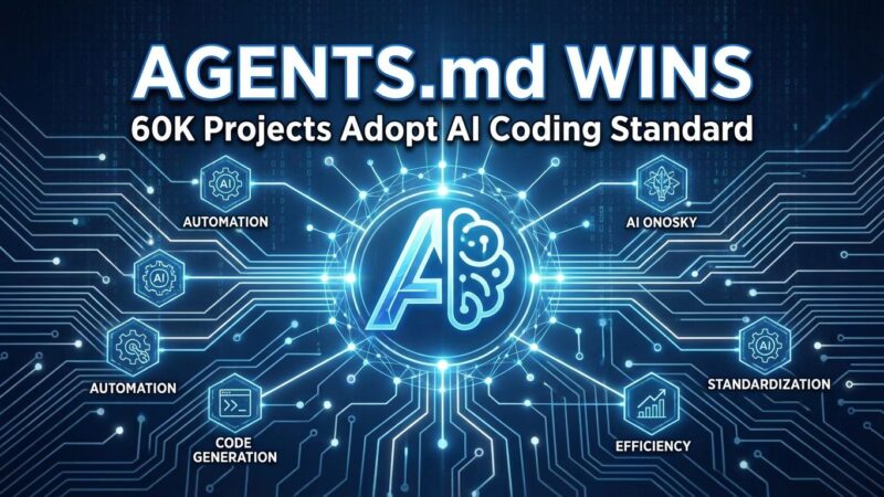 Featured image for AGENTS.md Wins: 60K Projects Adopt AI Coding Standard