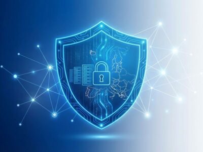 AI sovereignty concept with digital shield representing customer-controlled infrastructure