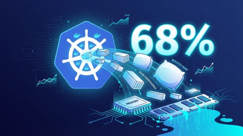 Kubernetes memory waste visualization showing 68% over-provisioning crisis