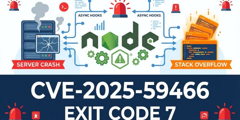 Node.js async_hooks vulnerability CVE-2025-59466 warning visualization