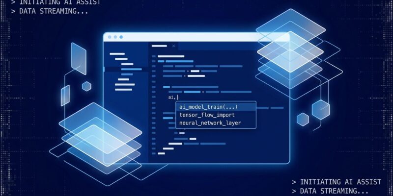 Sweep AI open-weights 1.5B autocomplete model code editor visualization with AI layers