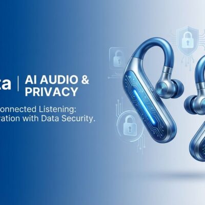 OpenAI Sweetpea AI earbuds with privacy concerns illustration