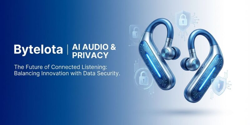 OpenAI Sweetpea AI earbuds with privacy concerns illustration