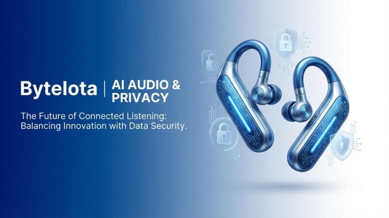 OpenAI Sweetpea AI earbuds with privacy concerns illustration