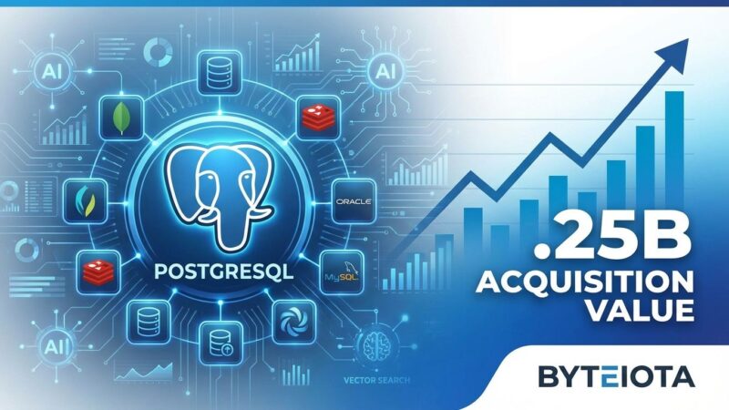 Database landscape 2025 showing PostgreSQL dominance