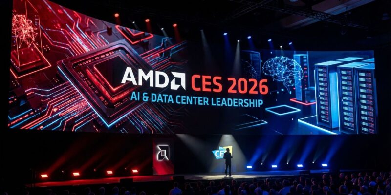 AMD CES 2026 keynote announcement with Lisa Su, chip technology graphics