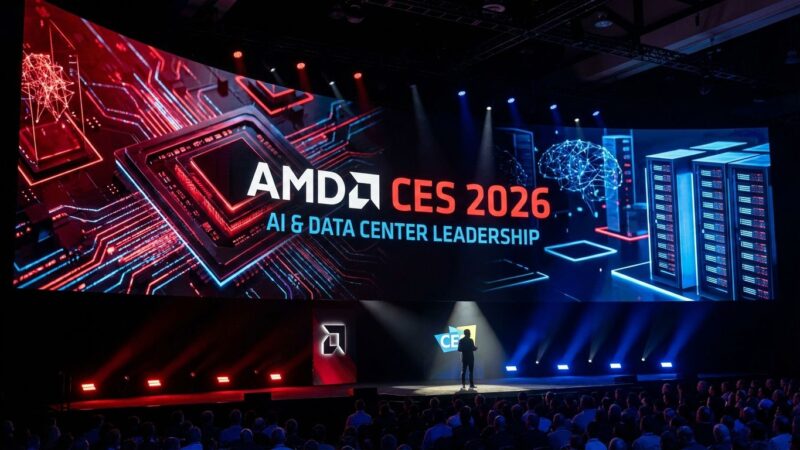 AMD CES 2026 keynote announcement with Lisa Su, chip technology graphics
