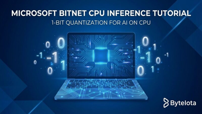 Microsoft BitNet 1-bit quantization running AI models on CPU without GPU