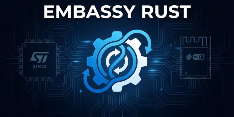 Embassy Rust framework with microcontroller