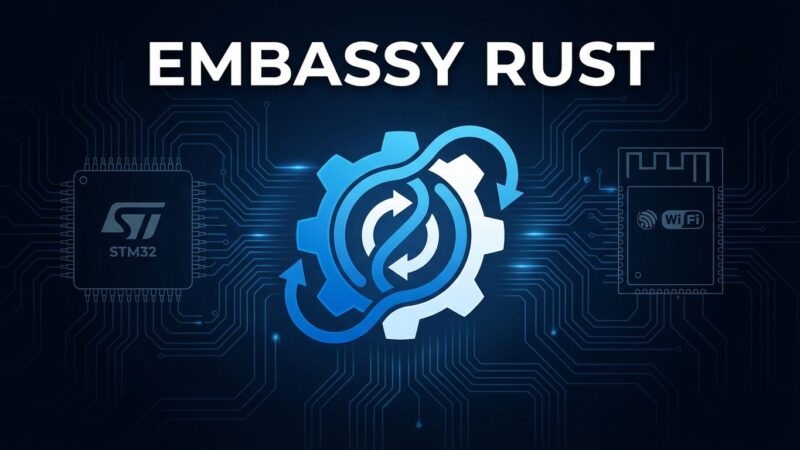 Embassy Rust framework with microcontroller