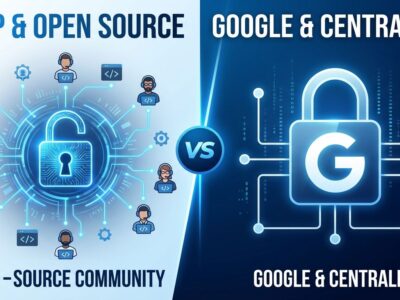 Android AOSP open source vs Google control illustration