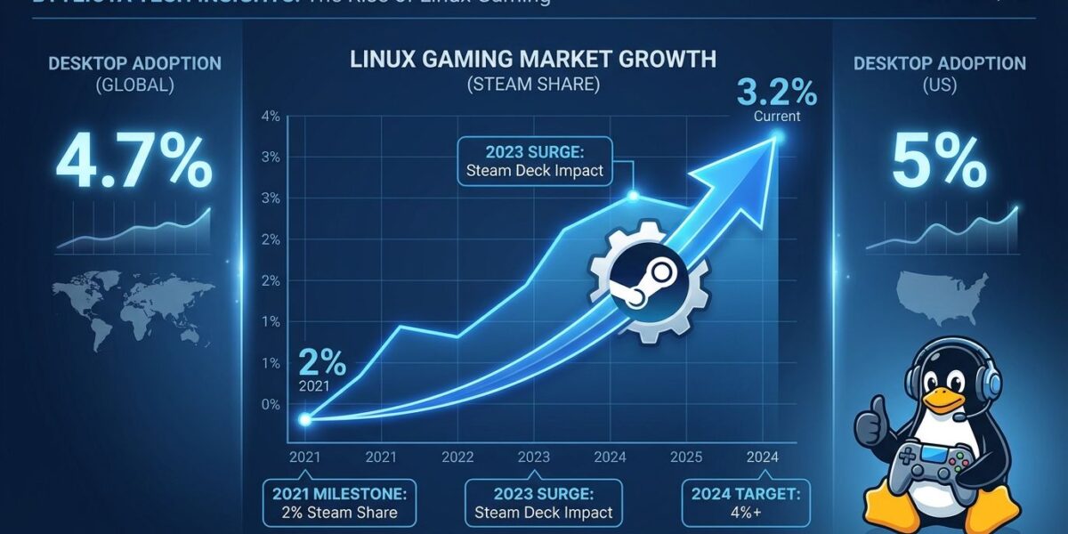Linux Gaming Hits 3 2 On Steam Market Share Milestone 2026 Byteiota Featured Image 8 1200x600 