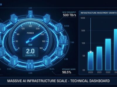 Data visualization showing xAI 2GW power and 20B investment for Mississippi data center