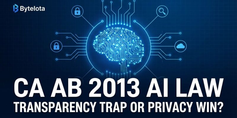 Featured image for CA's AB 2013 AI Law: Transparency Trap or Privacy Win?