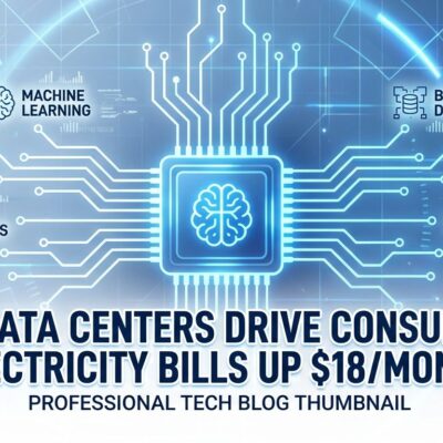 Featured image for AI Data Centers Drive Consumer Electricity Bills Up $18/Month in 2026