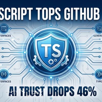 Featured image for TypeScript Tops GitHub 2025: AI Trust Drops 46%