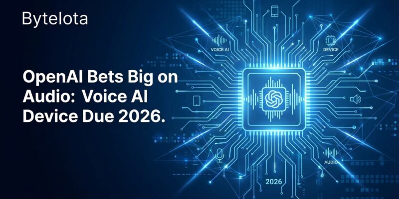 Featured image for OpenAI Bets Big on Audio: Voice AI Device Due 2026