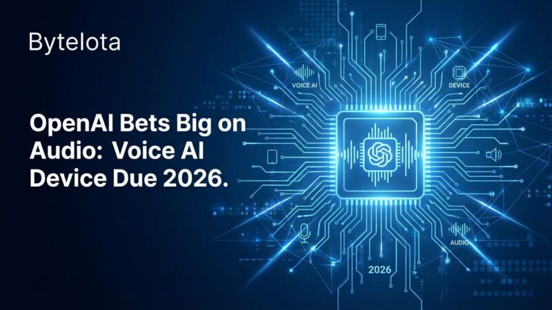 Featured image for OpenAI Bets Big on Audio: Voice AI Device Due 2026