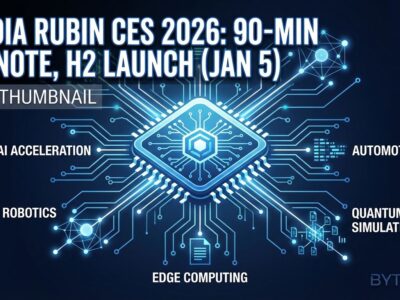 Featured image for NVIDIA Rubin CES 2026: 90-Min Keynote, H2 Launch (Jan 5)
