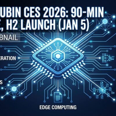 Featured image for NVIDIA Rubin CES 2026: 90-Min Keynote, H2 Launch (Jan 5)