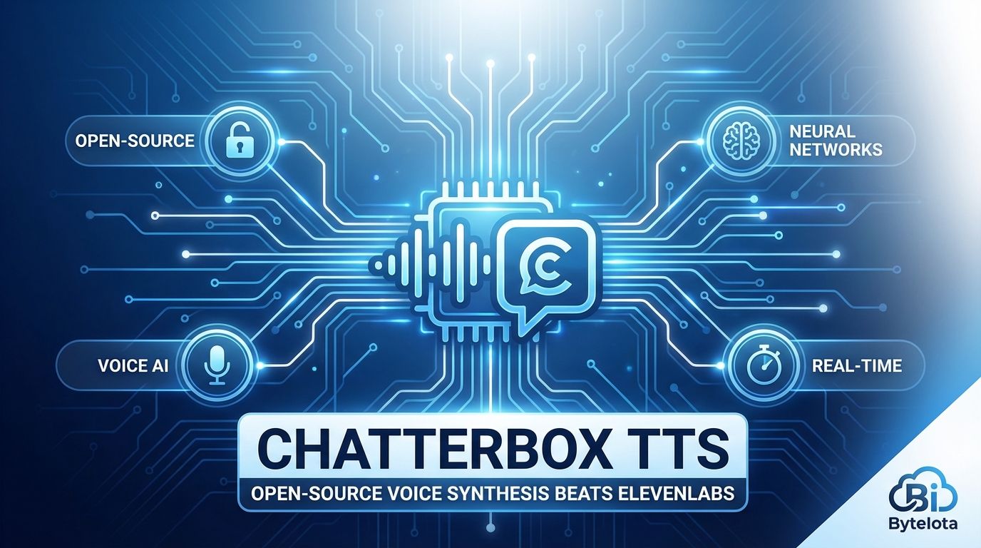 Chatterbox TTS: Open-Source Voice Synthesis Beats ElevenLabs | byteiota
