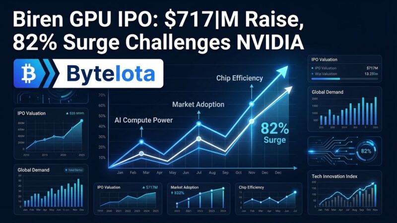 Featured image for Biren GPU IPO: $717M Raise, 82% Surge Challenges NVIDIA